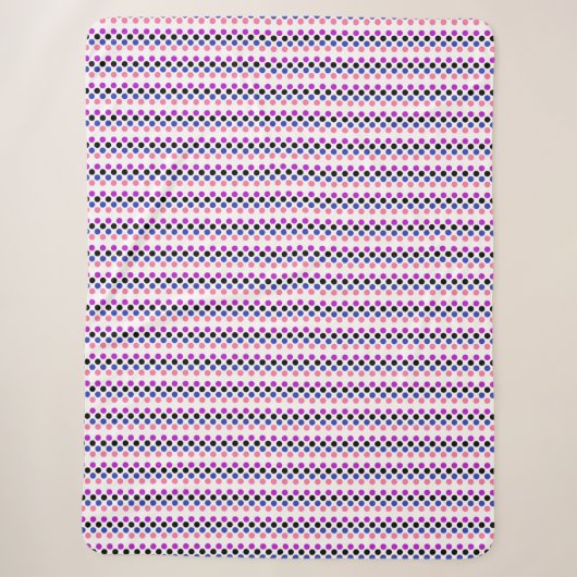 Genderfluid Pride Flag Punkte Sherpadecke (Vorderseite)