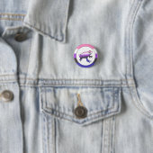 Genderfluid Pride Frog Button (Beispiel)
