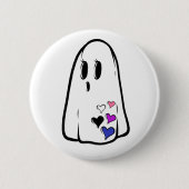 Genderfluid Pride Ghost Button (Vorderseite)