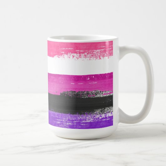 Genderfluid Pride Paint Kaffeetasse (Rechts)