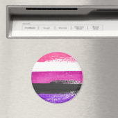 Genderfluid Pride Paint Magnet (In Situ (Geschirrspüler))