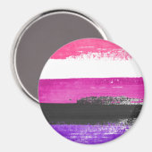 Genderfluid Pride Paint Magnet (Vorderseite/Rückseite)