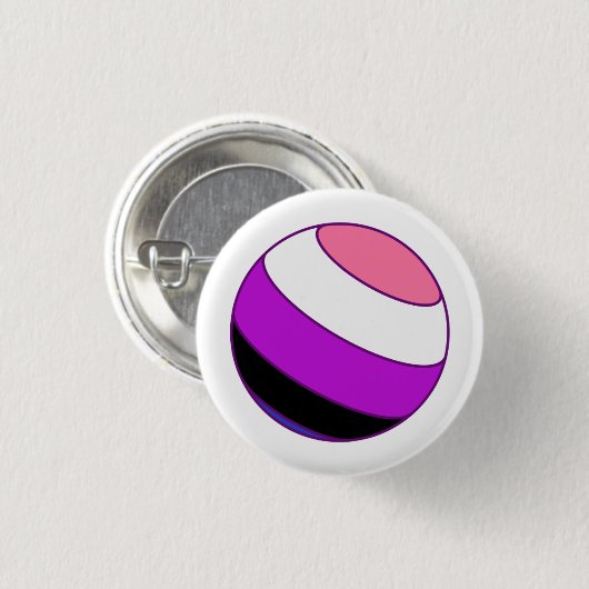 Genderfluid Pride Sphere Button (Vorne & Hinten)
