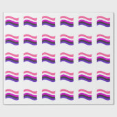 Genderfluid Pride Wavy Flag Geschenkpapier (Flach)