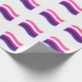 Genderfluid Pride Wavy Flag Geschenkpapier (Ecke)