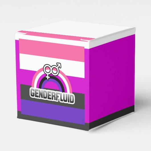 GENDERFLUID REGENBOGEN GESCHENKSCHACHTEL (Vorderseite)
