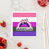 GENDERFLUID REGENBOGEN SERVIETTE (Beispiel)