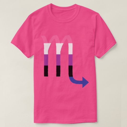 Genderfluid Scorpio T-Shirt (Design vorne)