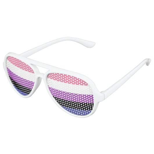 Genderfluid-Sonnenbrille Partybrille (Schrägansicht)