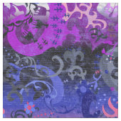 Genderfluid Stachelfarben Drache Damask Stoff (Nahaufnahme)