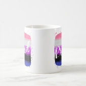 Genderfluid-Stachelflagge Kaffee-Tasse Kaffeetasse (Mittel)