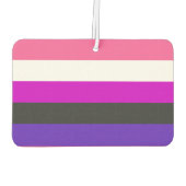 Genderfluid-Stolperflagge Autolufterfrischer (Rückseite)