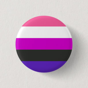 Genderfluid-Stolperflagge Button