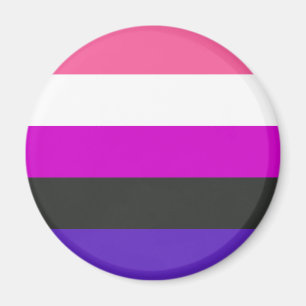 Genderfluid-Stolperflagge Magnet