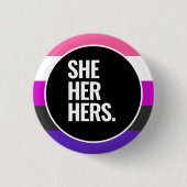 Genderfluid-Stolz Button (Vorderseite)