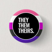 Genderfluid-Stolz Button (Vorderseite)