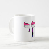 Genderfluid-Stolz-Flagge Chai Kaffeetasse (Vorderseite Links)