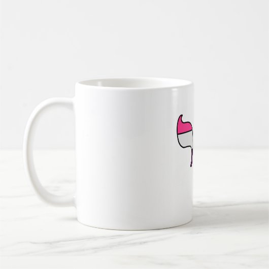 Genderfluid-Stolz-Flagge Chai Kaffeetasse (Links)