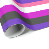 GENDERFLUID STOLZ-FLAGGE GESCHENKPAPIER (Rolleneckpunkt)