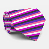 GENDERFLUID STOLZ-FLAGGE KRAWATTE (Gerollt)