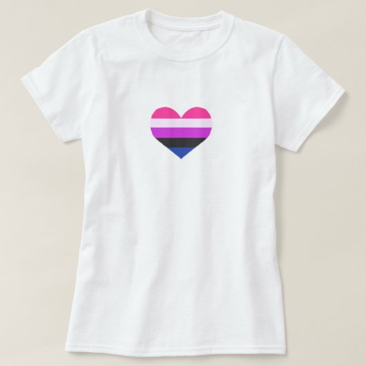 Genderfluid-Stolz T-Shirt (Design vorne)