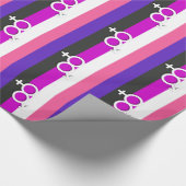 GENDERFLUID STOLZ UND SYMBOL GESCHENKPAPIER (Ecke)