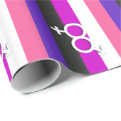 GENDERFLUID STOLZ UND SYMBOL GESCHENKPAPIER (Rolleneckpunkt)
