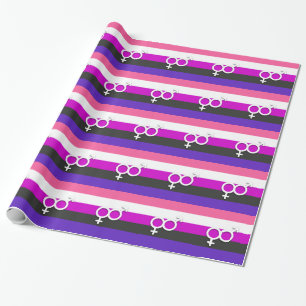 GENDERFLUID-STOLZ UND SYMBOL GESCHENKPAPIER