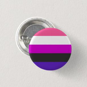 Genderfluid-Stolzflagge Button
