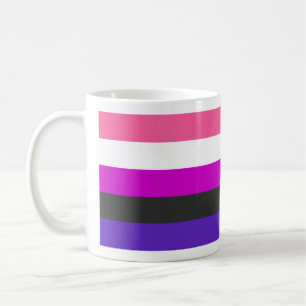 Genderfluid-Stolzflagge Kaffeetasse