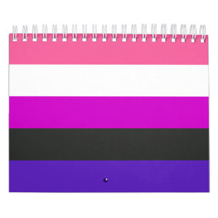 Genderfluid-Stolzflagge Kalender