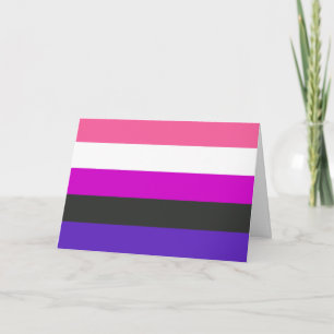 Genderfluid-Stolzflagge Karte