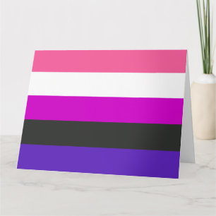 Genderfluid-Stolzflagge Karte
