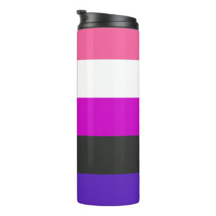 Genderfluid-Stolzflagge Thermosbecher