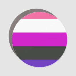 Genderfluid-Strichflagge Auto Magnet