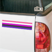 Genderfluid-Strichflagge Autoaufkleber (Auf Lkw)