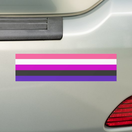 Genderfluid-Strichflagge Autoaufkleber (Auf Auto)