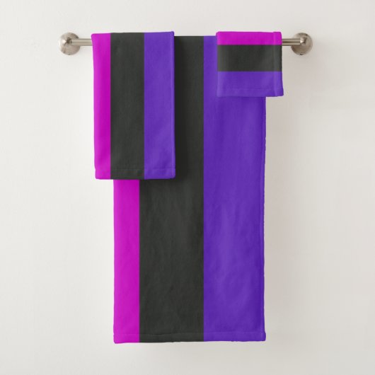 Genderfluid-Strichflagge Badhandtuch Set (Insitu)
