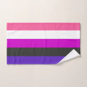 Genderfluid-Strichflagge Badhandtuch Set (Handtuch)