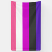Genderfluid-Strichflagge Banner (Vertikal)