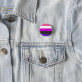 Genderfluid-Strichflagge Button (Beispiel)