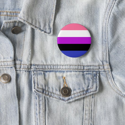 Genderfluid-Strichflagge Button (Beispiel)