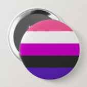 Genderfluid-Strichflagge Button (Vorne & Hinten)