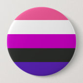 Genderfluid-Strichflagge Button (Vorderseite)