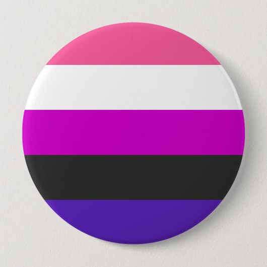Genderfluid-Strichflagge Button (Vorderseite)