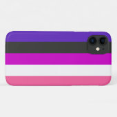 Genderfluid-Strichflagge Case-Mate iPhone Hülle (Rückseite (Horizontal))