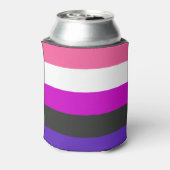 Genderfluid-Strichflagge Dosenkühler (Kanne Rückseite)