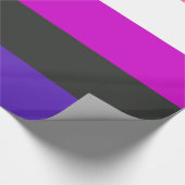 Genderfluid-Strichflagge Geschenkpapier (Ecke)