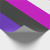 Genderfluid-Strichflagge Geschenkpapier (Ecke)