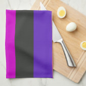 Genderfluid-Strichflagge Geschirrtuch (Viertel Falte)